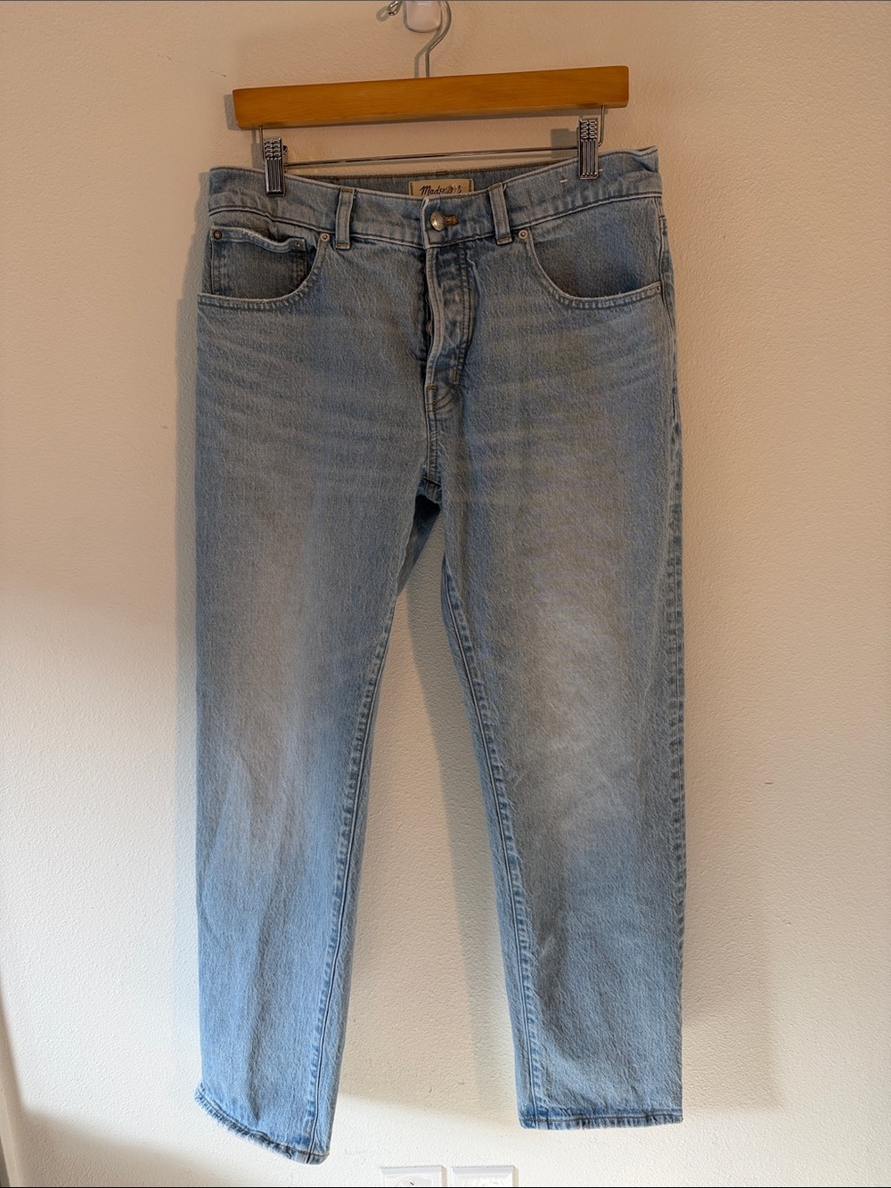 Madewell Light Blue Straight Jeans